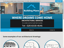 Tablet Screenshot of buildingplansuk.com